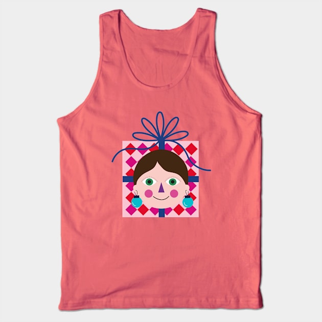 Happy colorful Christmas gift avatar Tank Top by sugarcloudlb-studio